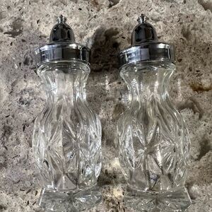 Crystal Salt and Pepper Shaker Set